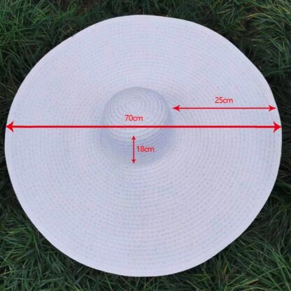 ⁦כובע קיץ אופנתי עם שוליים רחבות מתקפל⁩ – תמונה ⁦6⁩