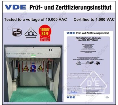 ⁦סט מברגים מקצועי לחשמלאי 1000V תקן VDE מבודד, 13 יחידות ראשים מגנטיים⁩ – תמונה ⁦8⁩