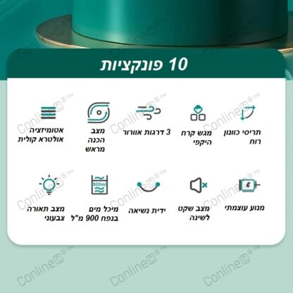 מיני מזגן קרור קרח עשר תכונות